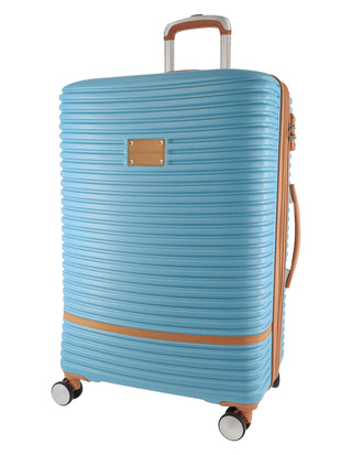 Pierre Cardin 80cm LARGE Hard Shell Suitcase in Blue