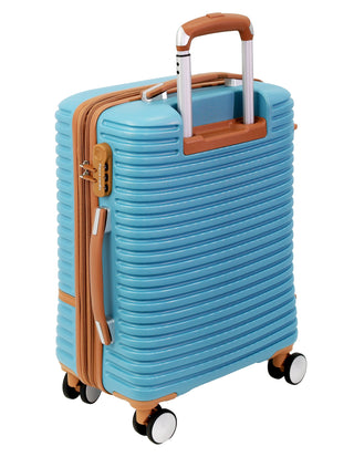 Pierre Cardin 54cm CABIN Hard Shell Suitcase in Blue