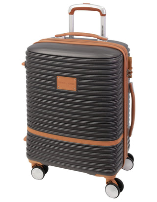 Pierre Cardin 54cm CABIN Hard Shell Suitcase in Charcoal