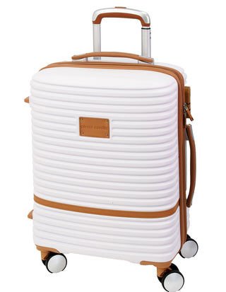 Pierre Cardin 54cm CABIN Hard Shell Suitcase in White