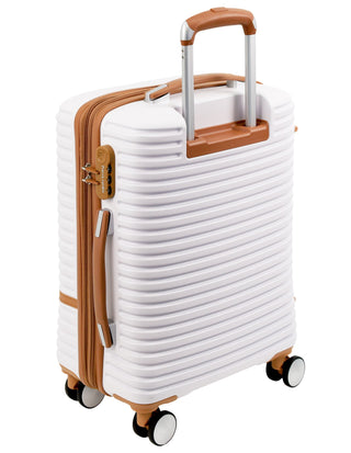 Pierre Cardin 54cm CABIN Hard Shell Suitcase in White