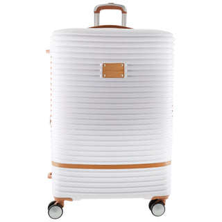 Pierre Cardin 80cm LARGE Hard Shell Suitcase in White