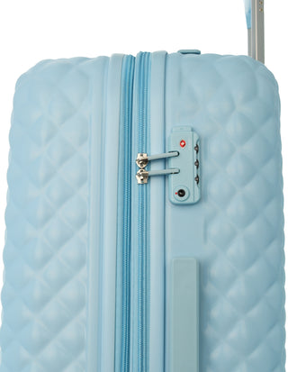 Pierre Cardin 80cm LARGE Hard Shell Suitcase in Blue