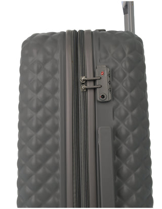 Pierre Cardin 80cm LARGE Hard Shell Suitcase in Grey