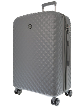 Pierre Cardin 80cm LARGE Hard Shell Suitcase in Grey