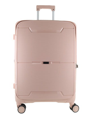 Pierre Cardin Front Opening Hard-Shell 3-Piece Luggage Set in Blush