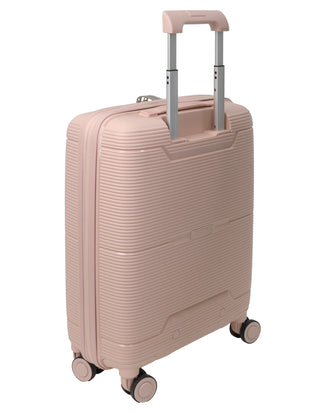 Pierre Cardin 54cm CABIN Front Opening Hard Shell Suitcase in Blush