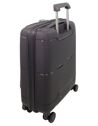 Pierre Cardin 54cm CABIN Front Opening Hard Shell Suitcase in Graphite