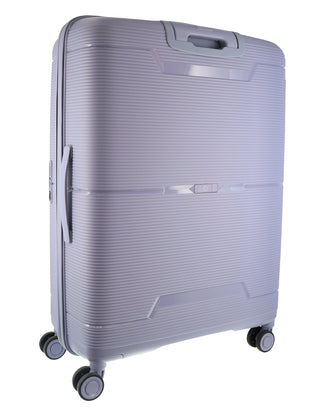 Pierre Cardin 69cm MEDIUM Front Opening Hard Shell Suitcase in Blue