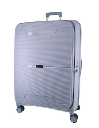 Pierre Cardin 80cm LARGE Front Opening Hard Shell Suitcase in Blue