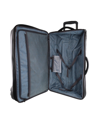 Pierre Cardin 72cm LARGE Soft-Shell Trolley Case in Black