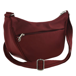 Pierre Cardin Nylon Anti-Theft Crossbody Bag in Wine