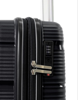 Hard Shell Luggage Black / Check-In (Large) / Hard Luggage PC 4014L BLK Pierre Cardin 73cm LARGE Hard Shell Suitcase in Black