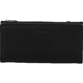 Pierre Cardin Genuine Ladies Leather Bi-Fold Wallet in Black