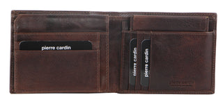 Pierre Cardin Italian Leather Men's Wallet/Card Holder in Chocolate