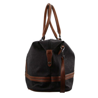 Pierre Cardin Canvas Overnight Bag in Black