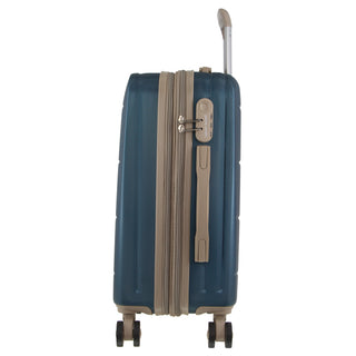 Pierre Cardin 54cm CABIN Hard Shell Suitcase in Blue