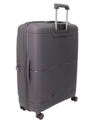 Pierre Cardin 69cm MEDIUM Front Opening Hard Shell Suitcase in Graphite