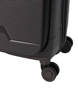 Pierre Cardin 54cm CABIN Front Opening Hard Shell Suitcase in Graphite