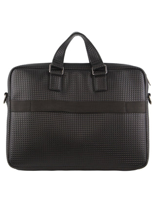 Police Men's Pyramid 15-Inch Laptop Bag in Black