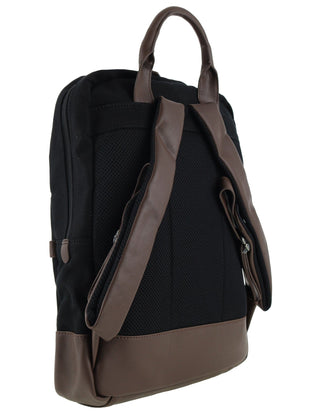 Police Rustic Canvas Backpack in Black