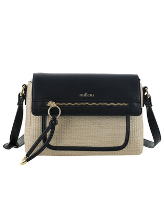 Milleni Ladies Fashion Flap-Over Crossbody Bag in Beige