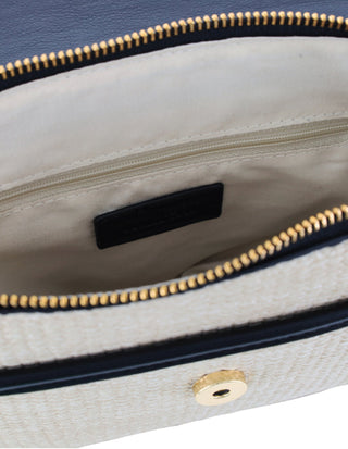 Milleni Ladies Fashion Flap-Over Crossbody Bag in Beige