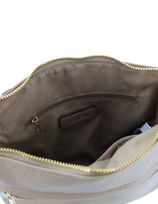 Milleni Ladies Fashion Crossbody Bag with Internal Pocket in Camel