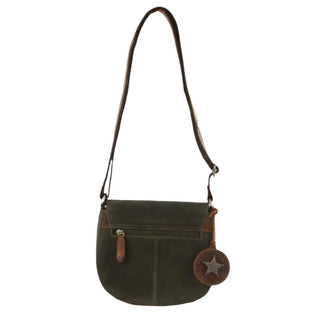 Crossbody Bag Cognac / Leather BTK 23 COGN Billy The Kid Ladies Olive Leather Crossbody Bag in Cognac