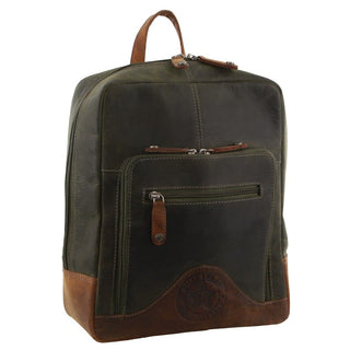 Backpack Cognac / Leather BTK 24 COGN Billy The Kid Olive Leather Backpack in Cognac