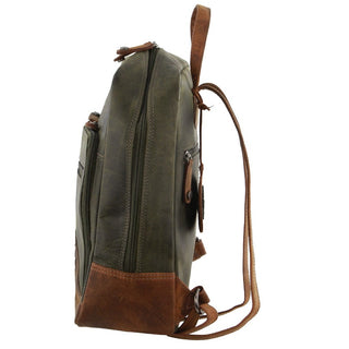 Backpack Cognac / Leather BTK 24 COGN Billy The Kid Olive Leather Backpack in Cognac