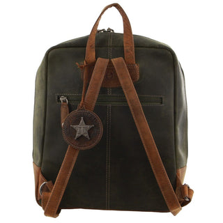 Backpack Cognac / Leather BTK 24 COGN Billy The Kid Olive Leather Backpack in Cognac