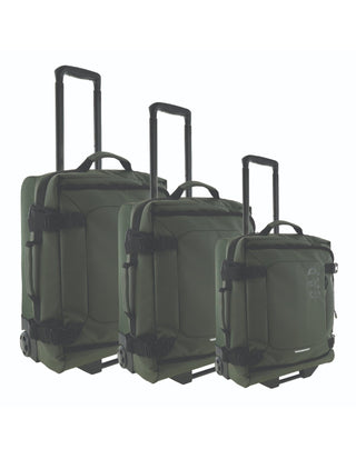 Soft Shell Luggage Khaki / Soft Luggage GAP 41 KHAKI GAP 3 Piece Set Soft Shell Trolley in Khaki