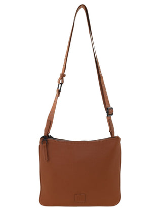 Crossbody Bag Tan / Vegan Leather GAP 61 TAN GAP Ladies Vegan Leather Classy Crossbody Bag in Tan