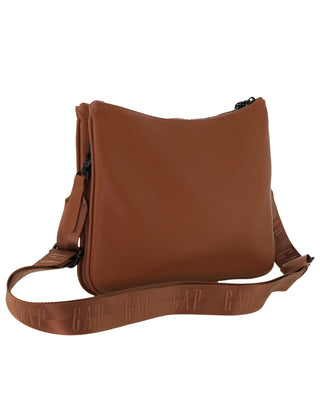 Crossbody Bag Tan / Vegan Leather GAP 61 TAN GAP Ladies Vegan Leather Classy Crossbody Bag in Tan