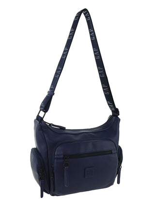 Crossbody Bag Navy / Vegan Leather GAP 64 NAVY GAP Ladies Vegan Leather Function Crossbody Bag in Navy