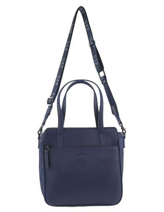 Tote Bag Navy / Vegan Leather GAP 60 NAVY GAP Ladies Vegan Leather Mini Tote Crossbody Bag in Navy