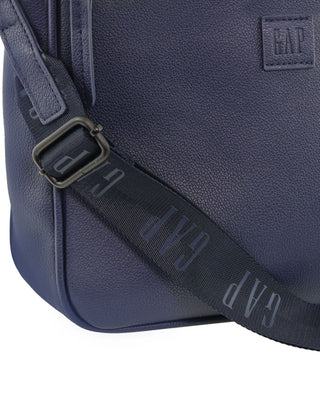 Tote Bag Navy / Vegan Leather GAP 60 NAVY GAP Ladies Vegan Leather Mini Tote Crossbody Bag in Navy