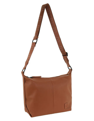 Crossbody Bag Tan / Vegan Leather GAP 62 TAN GAP Ladies Vegan Leather Structured Crossbody Bag in Tan