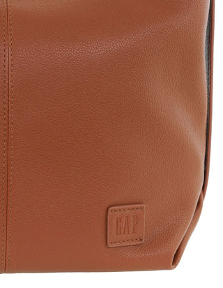 Crossbody Bag Tan / Vegan Leather GAP 62 TAN GAP Ladies Vegan Leather Structured Crossbody Bag in Tan