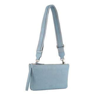 Crossbody Bag Light Blue / Leather GAP 02 BLUE GAP Leather Ladies Cross-Body Bag in Light Blue