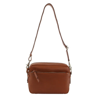 Crossbody Bag Tan / Leather GAP 01 TAN GAP Leather Ladies Cross-Body Bag in Tan