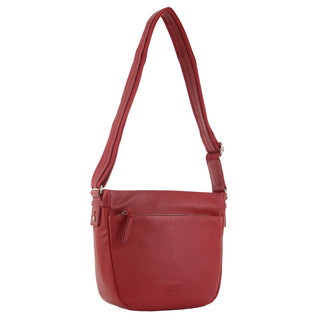 Crossbody Bag Red / Leather GAP 03 RED GAP Leather Ladies Cross-Body Handbag in Red