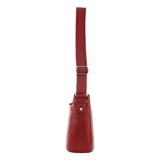 Crossbody Bag Red / Leather GAP 03 RED GAP Leather Ladies Cross-Body Handbag in Red