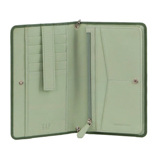 Leather Wallet Sage / Leather GAP 12 GRN GAP Leather Wallet/Organiser Bag in Sage