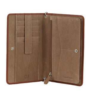 Leather Wallet Tan / Leather GAP 12 TAN GAP Leather Wallet/Organiser Bag in Tan