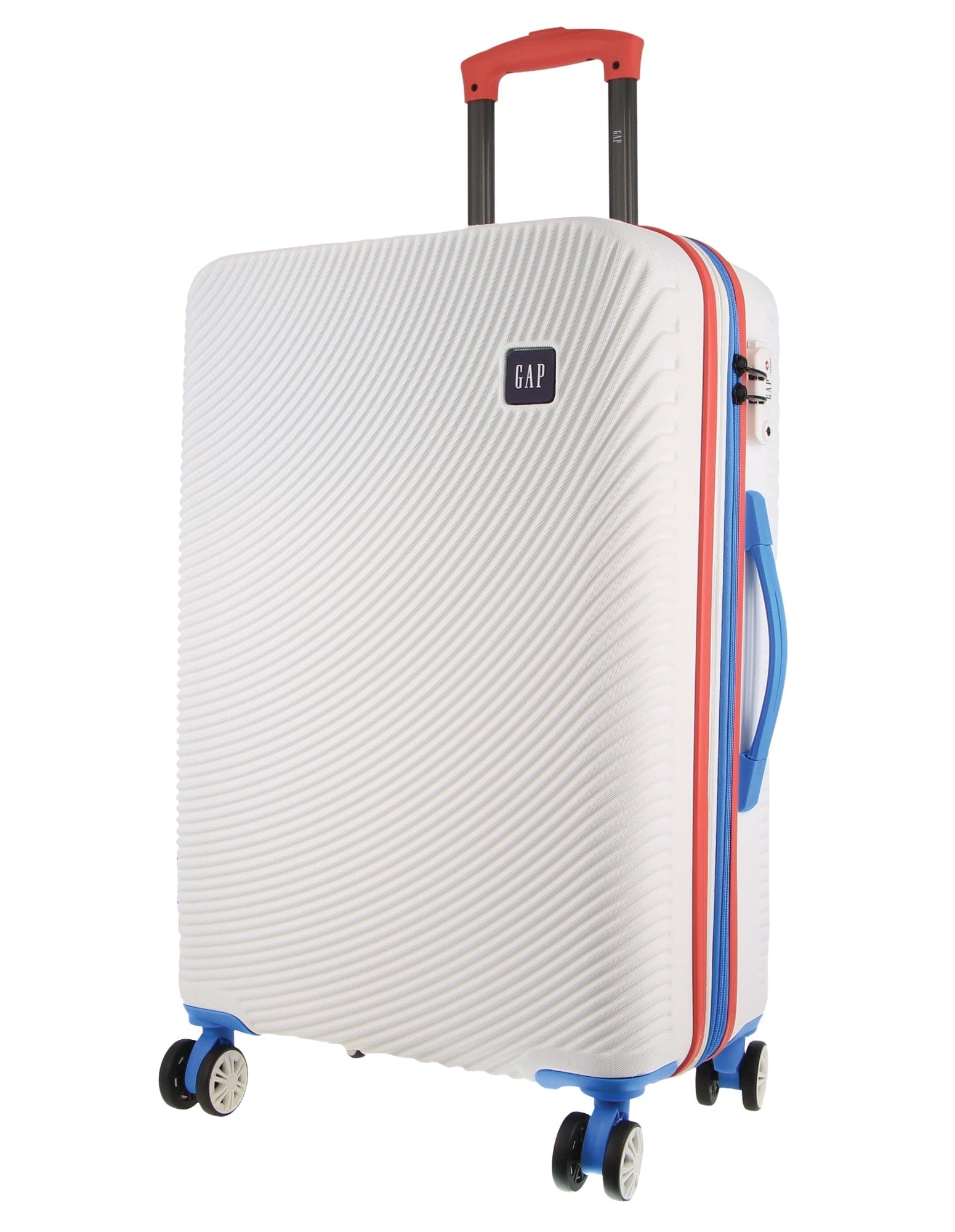 GAP Stripe Hard shell 67cm MEDIUM Suitcase in White Orquestra