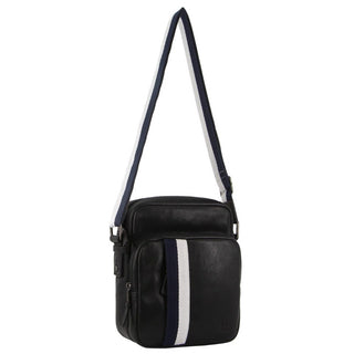 Crossbody Bag Black / Leather GAP 17 BLK GAP Men's Leather Cross-Body Bag in Black