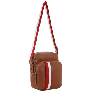 Crossbody Bag Tan / Leather GAP 17 TAN GAP Men's Leather Cross-Body Bag in Tan