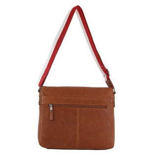 Crossbody Bag Tan / Leather GAP 16 TAN GAP Men's Leather Cross-Body Laptop Bag in Tan